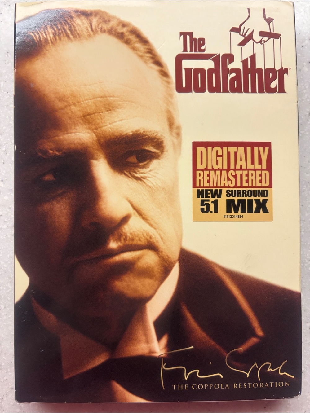 The Godfather Digitally Remastered DVD - Sepia Tone
